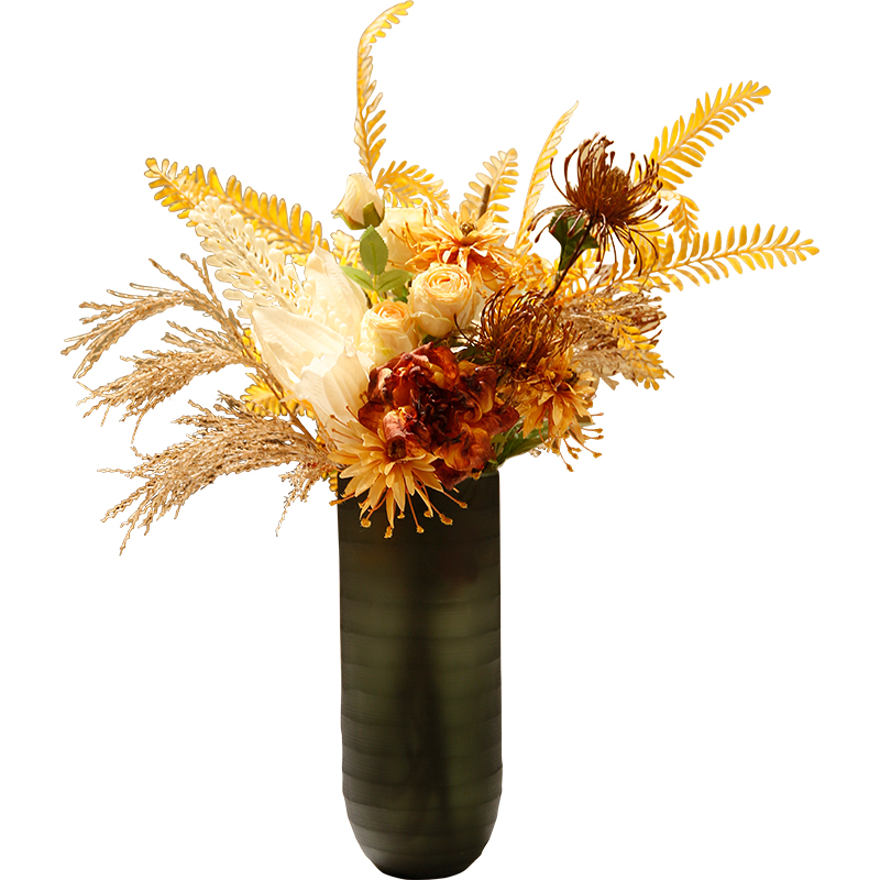 速发搭轻奢软装风配茶几托盘套装客厅花瓶摆板烛台实用样件间