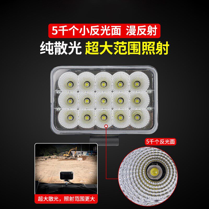 速发挖机大臂灯大灯泡三一超亮散光24v伏铲车叉车前照明灯黄光