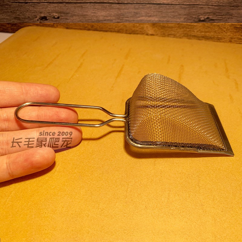 速发豹纹守宫肥尾瘤尾守宫鬃狮蜥蜴爬虫钙沙不锈钢漏沙铲迷你号大
