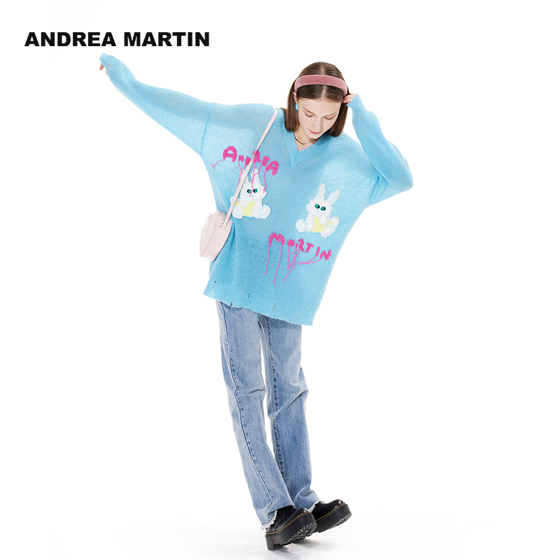 AndreaMartin修身显瘦针织开衫