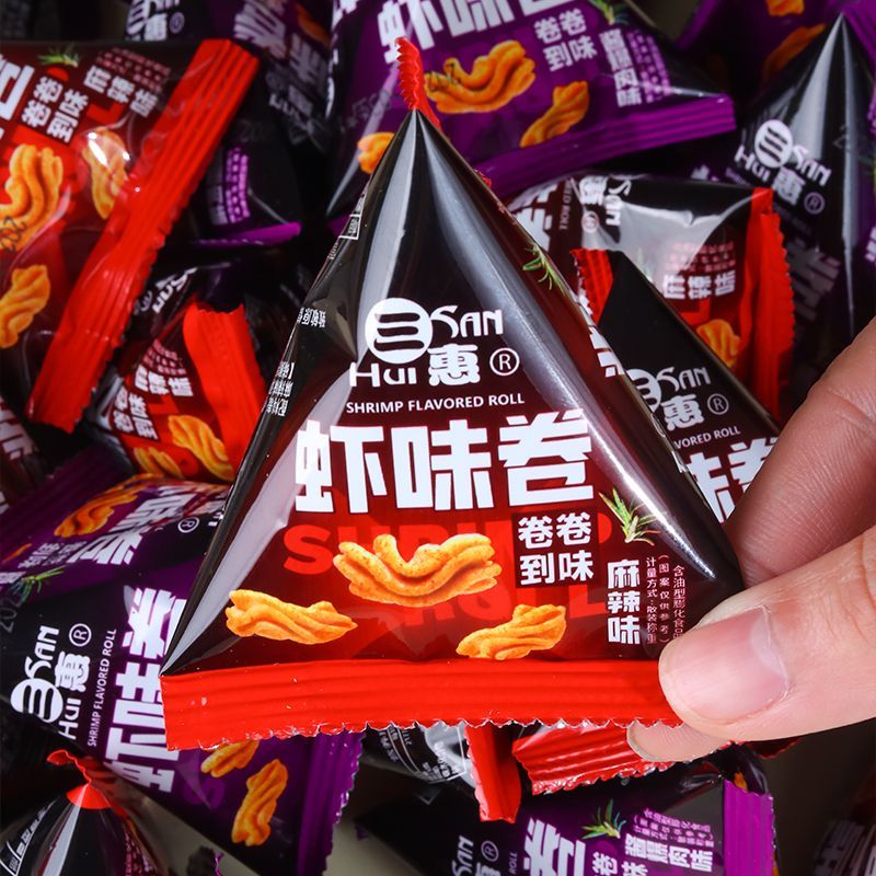 网红八爪烧虾味卷香酥脆休闲怀旧零食小吃锅巴独立包装尖角脆小吃