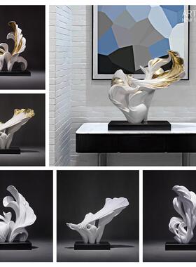 创意摆件家居饰品客厅样板间酒柜装饰品玄关酒店大堂轻奢雕塑抽象
