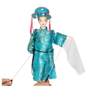 杖头木偶娃娃小生旦秀才仕女戏曲人物中国风人偶居家店铺摆件国潮