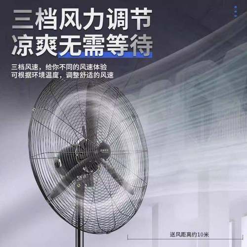 工业风扇牛落地扇商大功电率机工厂FS-75 FS车间壁挂烧烤排风用扇