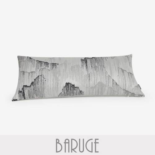 【中风】新中式国灰JNC山水长枕沙发色床头靠垫酒店别装饰墅样板