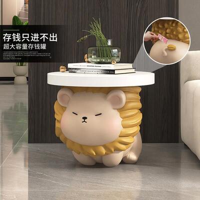 醒狮客厅摆件钱大yc190735型落边地存祇进不出家居罐饰品电视柜沙