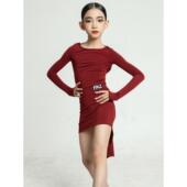 春夏少儿拉舞裙女童练DNWL705功丁红服高端表演网儿童练舞蹈演习