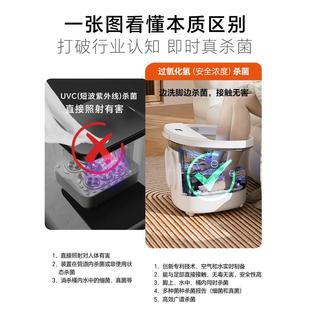 泰昌泡脚桶恒加热全电自动推拿摩杀菌温足浴按TC 908MZ洗器脚盆美