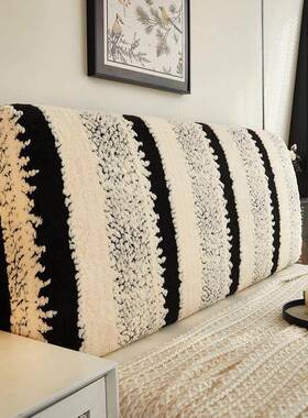 225D25-2025新款床头罩全包感卍套能通用0高级轻奢风床头罩全包靠