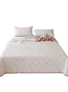 a类起双层薄张纱床罩KXU单加厚绗皱缝榻榻米床5床单三件套202新脏