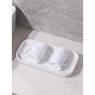 斯堪的纳盆盘亚洗手矩形HZU毛巾托酒店洗维手盆毛巾存储托盘餐厅