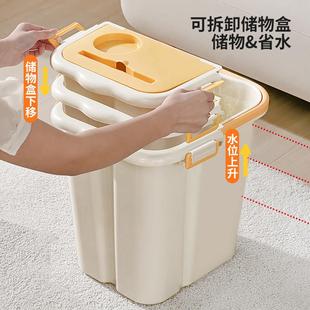 泡脚过洗小腿家用桶洗脚冬季 保温泡JAR脚盆加大高深桶有盖按摩桶