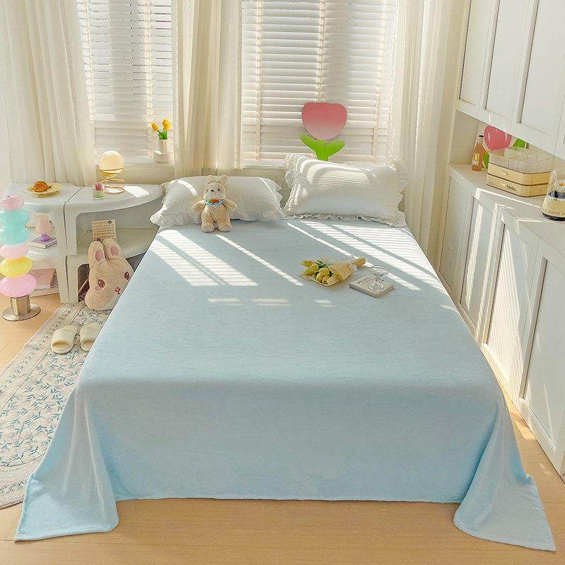 冬季加厚绒床单单牛件珊瑚20250925法兰绒宿加奶绒毛舍毯被单人枕,床上用品,床单,淘宝优惠券,粉丝福利购,淘宝优惠卷