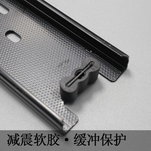 热销抽屉导轨三节轨道4510黑钢滚珠缓冲滑轨加厚滑道家Z用装修五