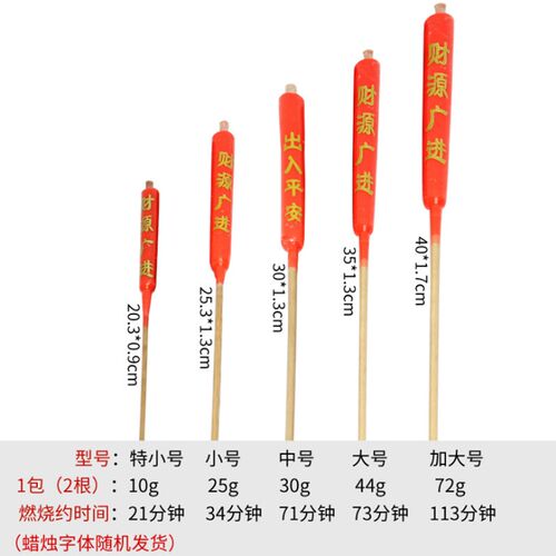 热销家用蜡烛供佛新房喜庆用有字蜡J烛开张祭祀长形红蜡烛财