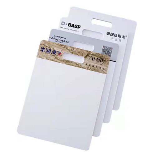 热销pvc手提板建材样品展示板  艺术漆涂料真石S漆打样板工程投标