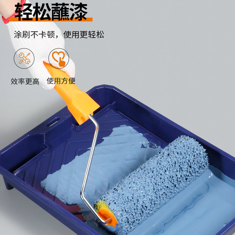 热销8寸拉毛滚筒刷硅藻泥艺术真石漆防水内外墙R工具中小拉花海绵