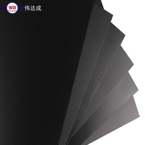 热销黑色磨砂pc薄片阻燃绝缘材料电子电器半成品Q磨砂薄片材黑色p