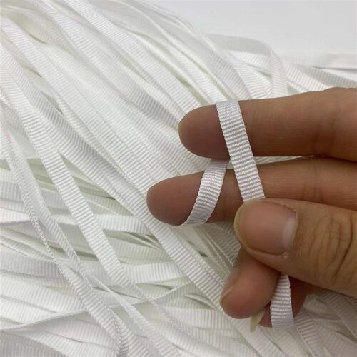 热销满包邮窄扁带涤纶平纹织r带0.5cm0.6cm本白色黑色大红服装辅
