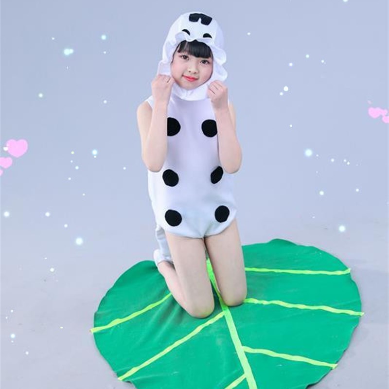 热销第九届小荷风采吃吃吃舞蹈服C蚕宝宝演出服装儿童表演服的梦