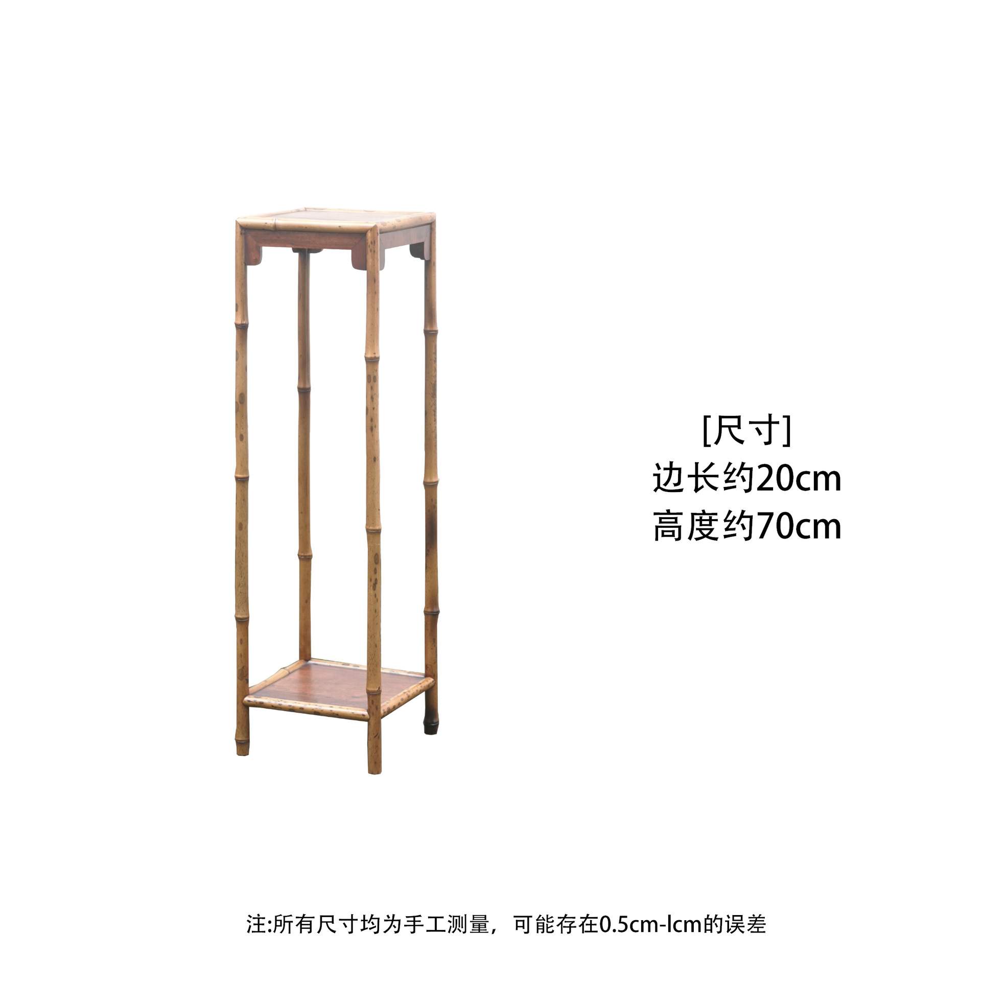 梅鹿竹小叶紫檀花几 新中式花架置物架茶具客厅落地式一对玄关