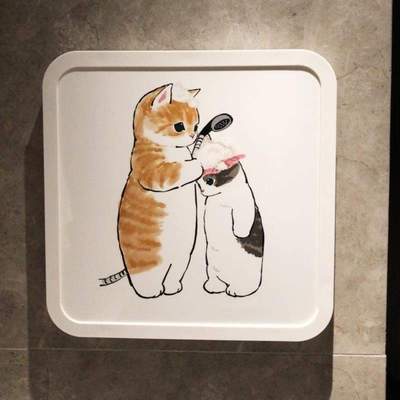 浴室挂画放衣服折叠收纳盒厕所置物架免打孔卫生间洗澡间收纳柜