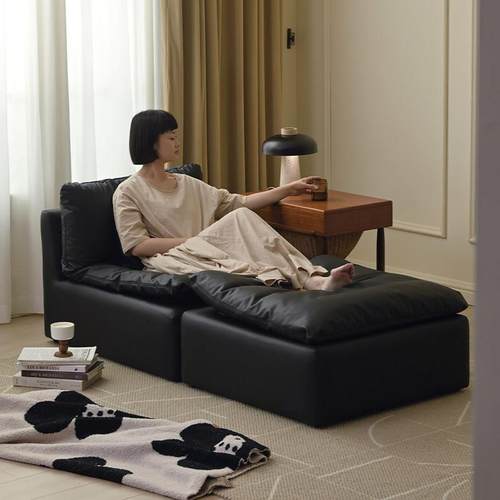 UCK又壳 | 北欧简约复古模块沙发组合小户型客厅豆腐块真皮沙发