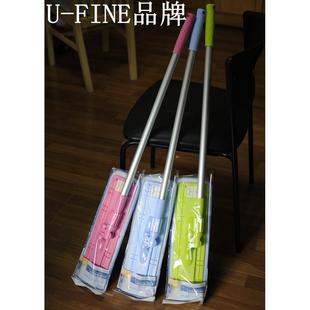 韩国进口U FINE平板拖把家用地板瓷砖旋转拖布干湿两用伸缩铝杆