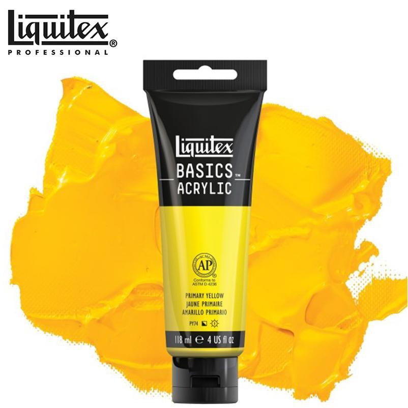 进口Liquitex丽唯特Basic丙烯颜料亚光单支72色118ml手绘快干防水