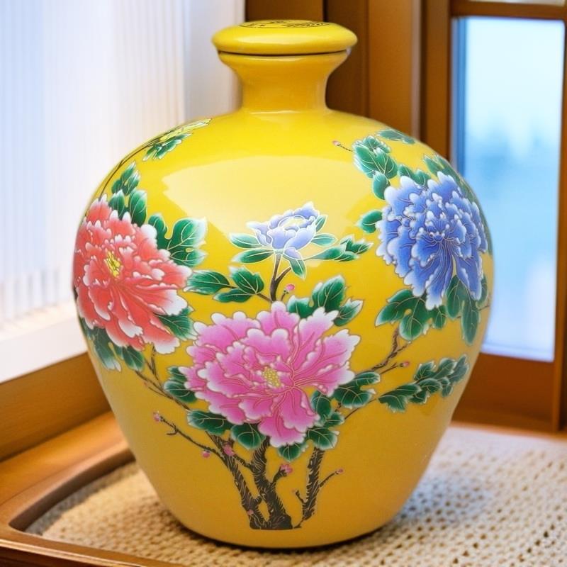 5斤10斤陶瓷酒瓶空瓶子带盖子子小口密封家用散装酒罐酒壶酒坛子