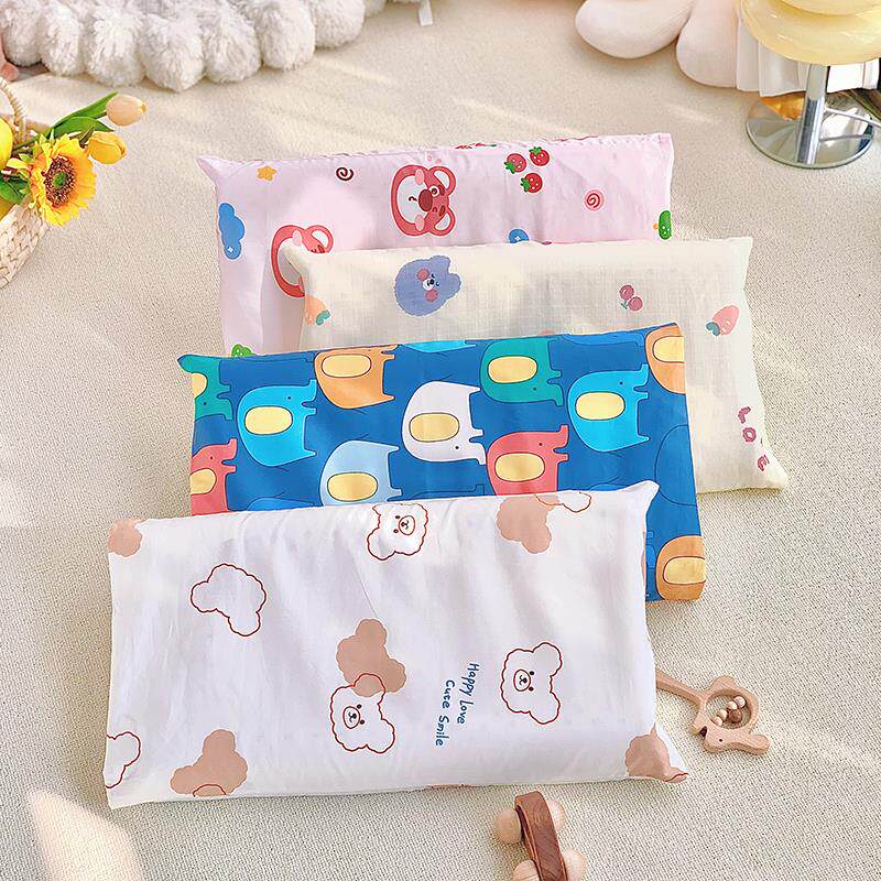 璞木家纺儿童天然高品质泰国乳胶枕头曲线设计保护颈椎高低两用枕