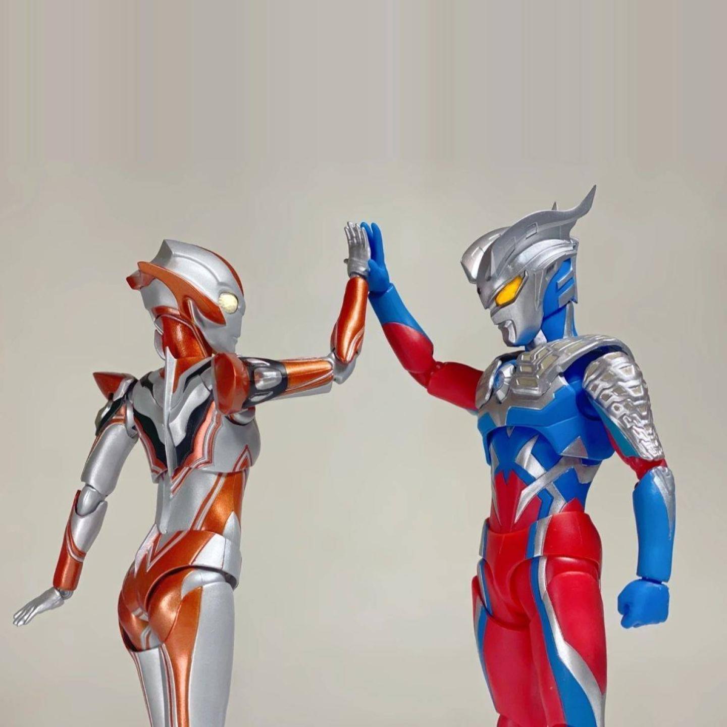 SHF格丽乔奥特关节可动光辉赛罗儿童玩具贝利亚手办人偶模型礼物