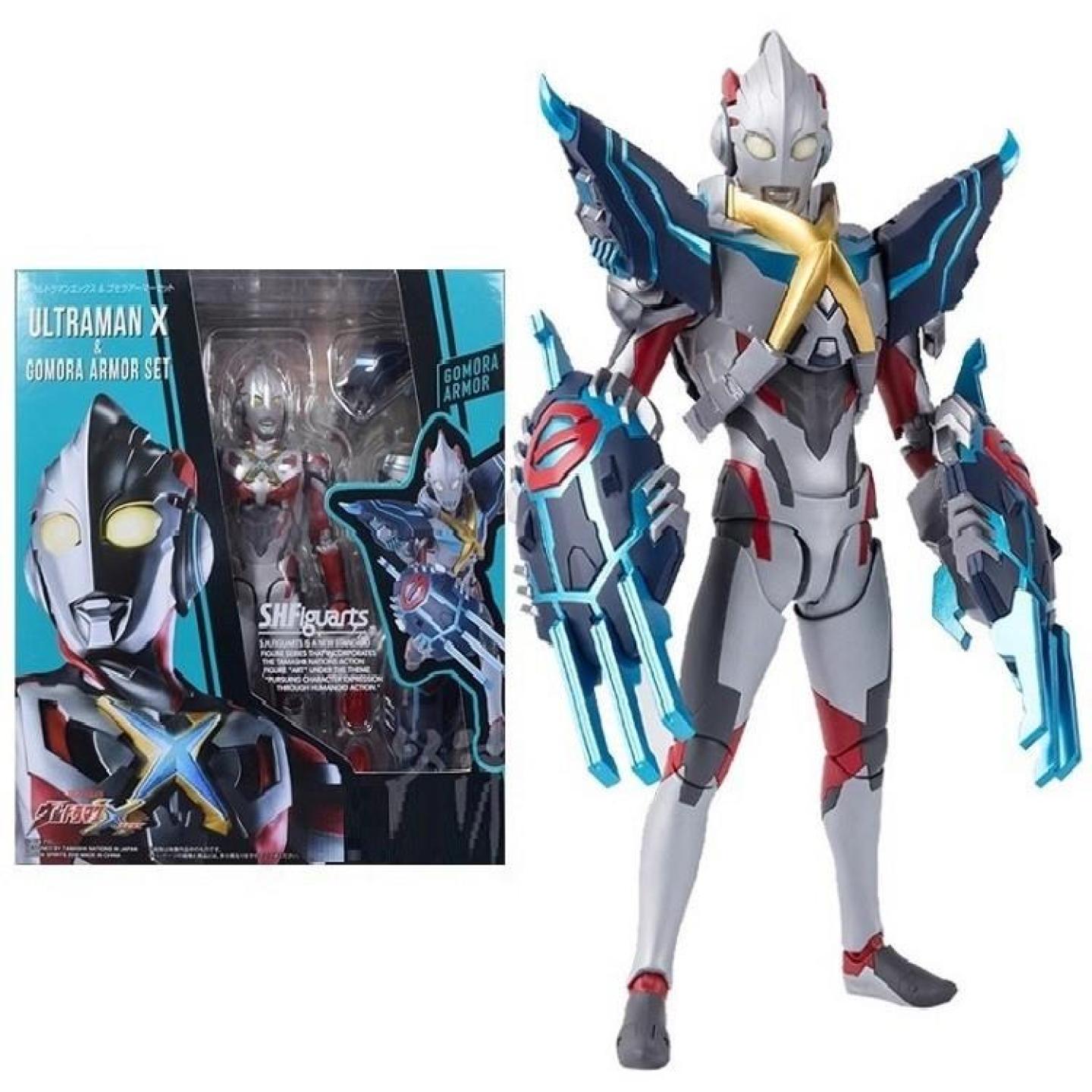 SHF艾克斯奥特 埃克斯 超人X 哥莫拉装甲套装可动模型手办玩具