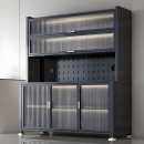 厨房微波炉置物架多功能收纳柜子家用多层储物柜防尘碗橱柜餐边柜