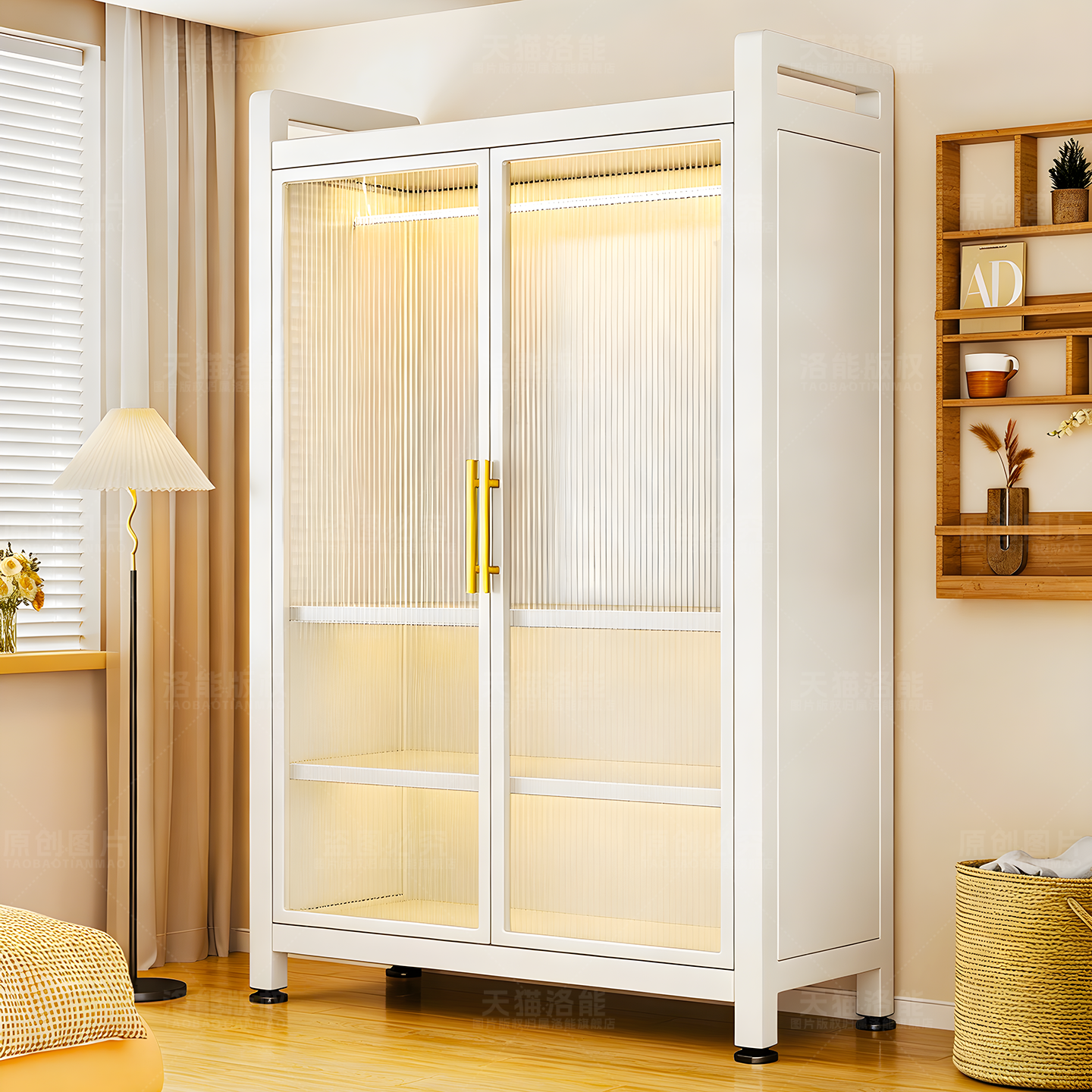 金属衣柜2025新款爆款家用卧室货架靠墙一体收纳柜简易组装衣橱架,住宅家具,金属衣柜,淘宝优惠券,粉丝福利购,淘宝优惠卷