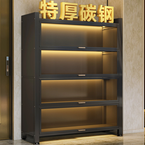 玻璃展示书柜储物柜一体