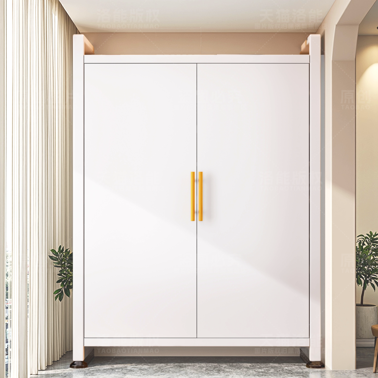 【全铁门新品！】对开储物收纳柜