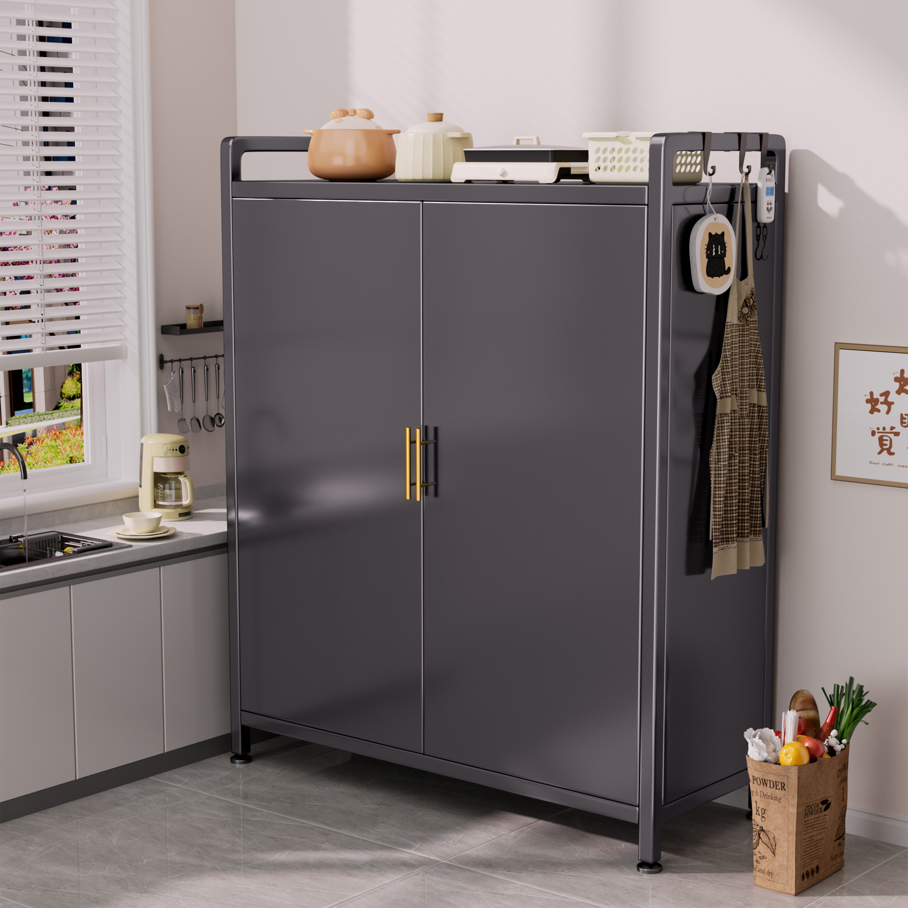 新款厨房收纳柜升级加强筋