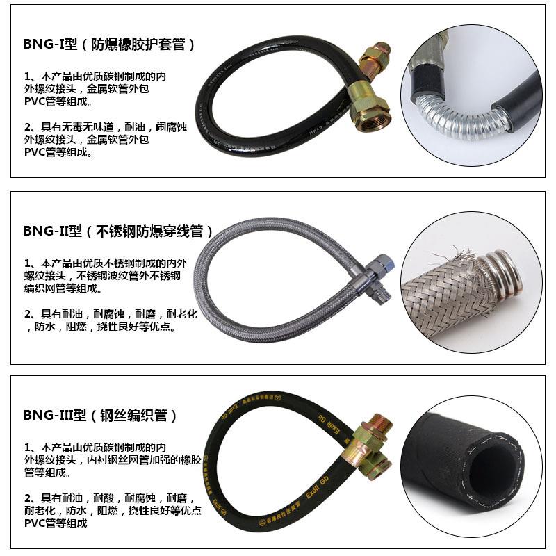 BNG防爆挠性连接管4/6分DN20绕线管电线绕性扰性接线管防爆穿线管