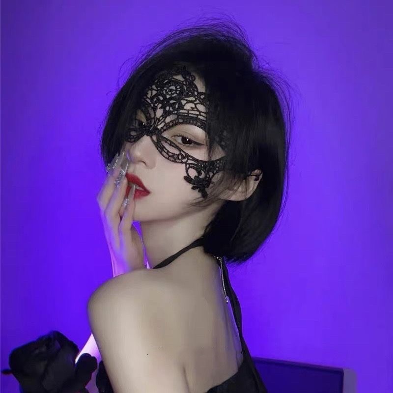 黑色性感面具半脸女士假面化妆舞会蕾丝眼罩情调禁慾系美女成人女