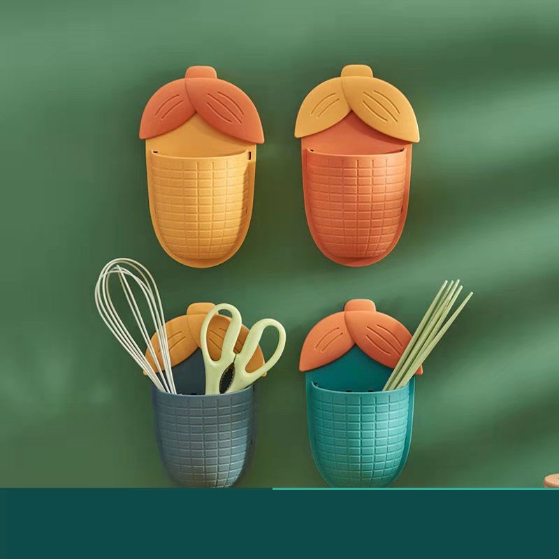 牙刷牙膏置物架化妆室免打孔沥水架子壁挂墙面小件收纳盒洗漱挂架