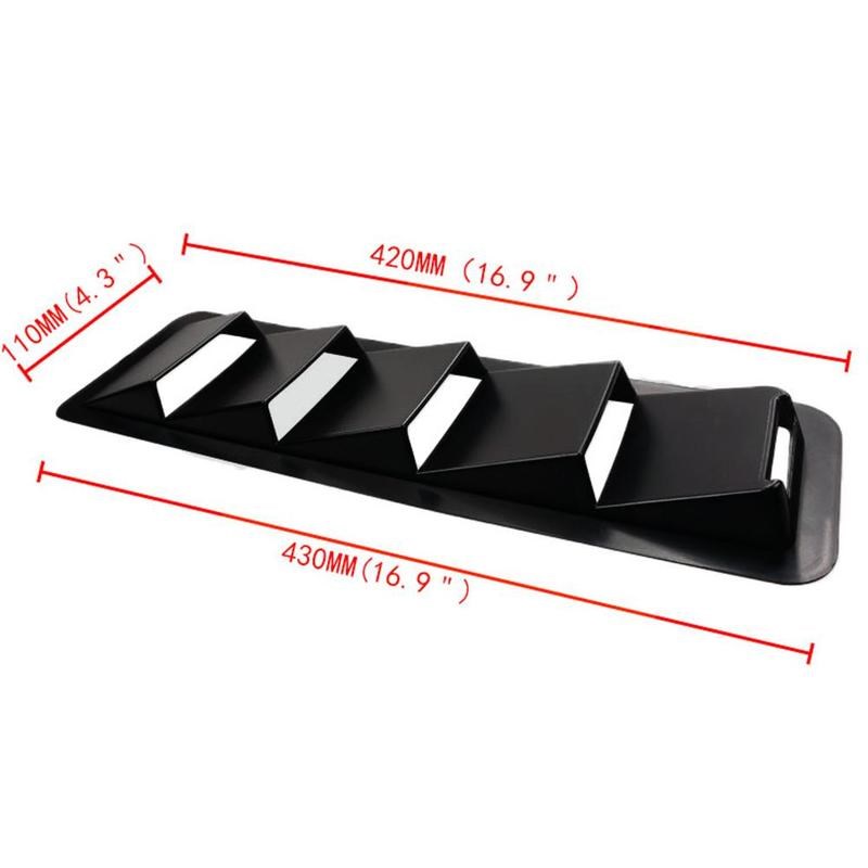 1 Pair Universal Carbon Fiber Style Hood Vents For Vehicles