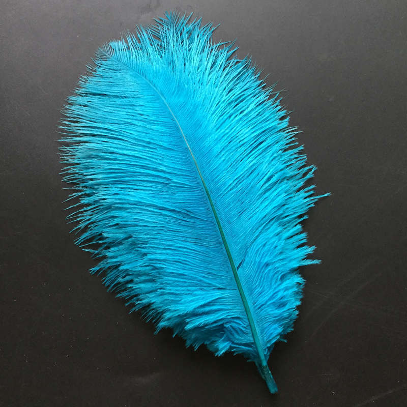10 new products with 15-20cm colorful ostrich feathers perfo