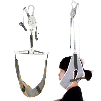 Cervical Traction Over Door Neck Massager Device Kit Stcher