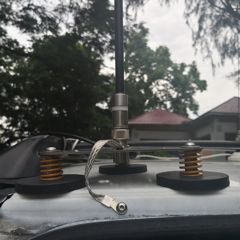 车顶便携短波80米车用载GP天线电台HFT891巴伦正倒V AM对讲机配件