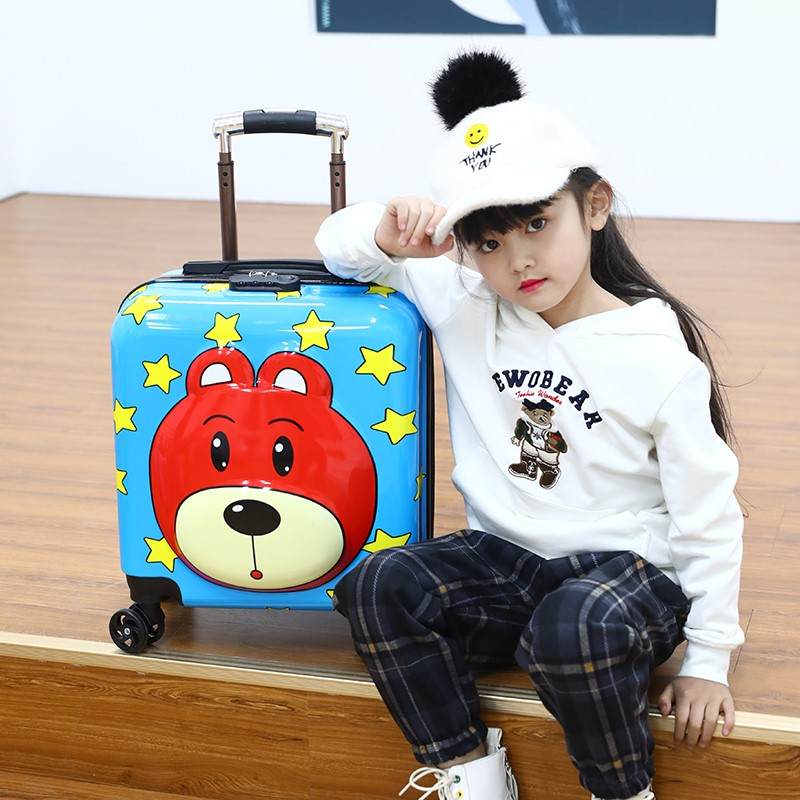 儿童拉杆箱定制卡通18寸旅行箱学生行李箱20寸万向轮小孩子登机箱