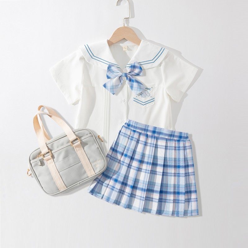 女童连衣裙夏装jk制服裙套装学院风小童夏季公主裙子洋气儿童衣服