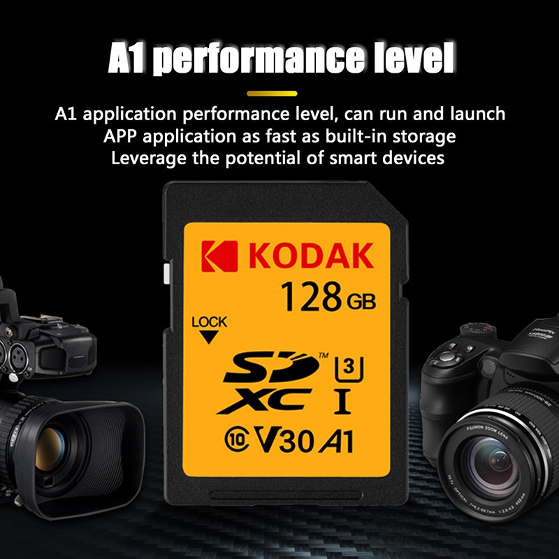 Kodak sd card 64GB memory card 128gb SDXC U3 V30 carte sd fo