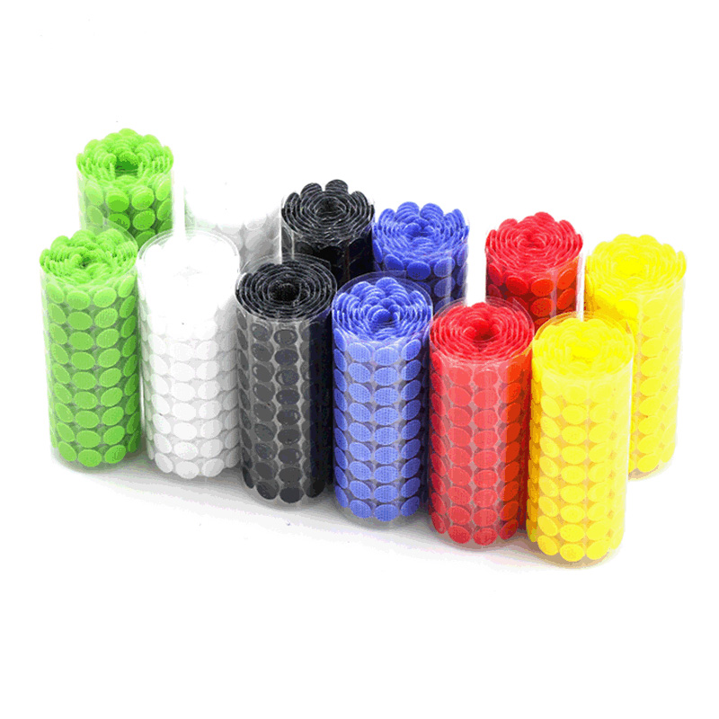 10mm 15mm Strong Self Adhesive Fastener Tape Round Dots  Nyl