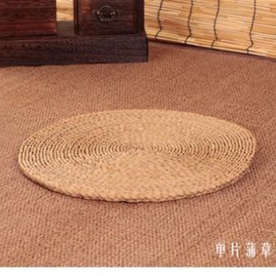 草编圆形藤椅垫子草编织苞米叶飘窗玉米皮阳台薄款团垫坐垫坐席。